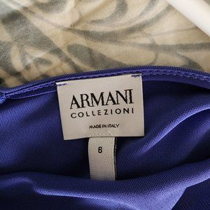 Armani Collezioni Royal Blue Darted Dress